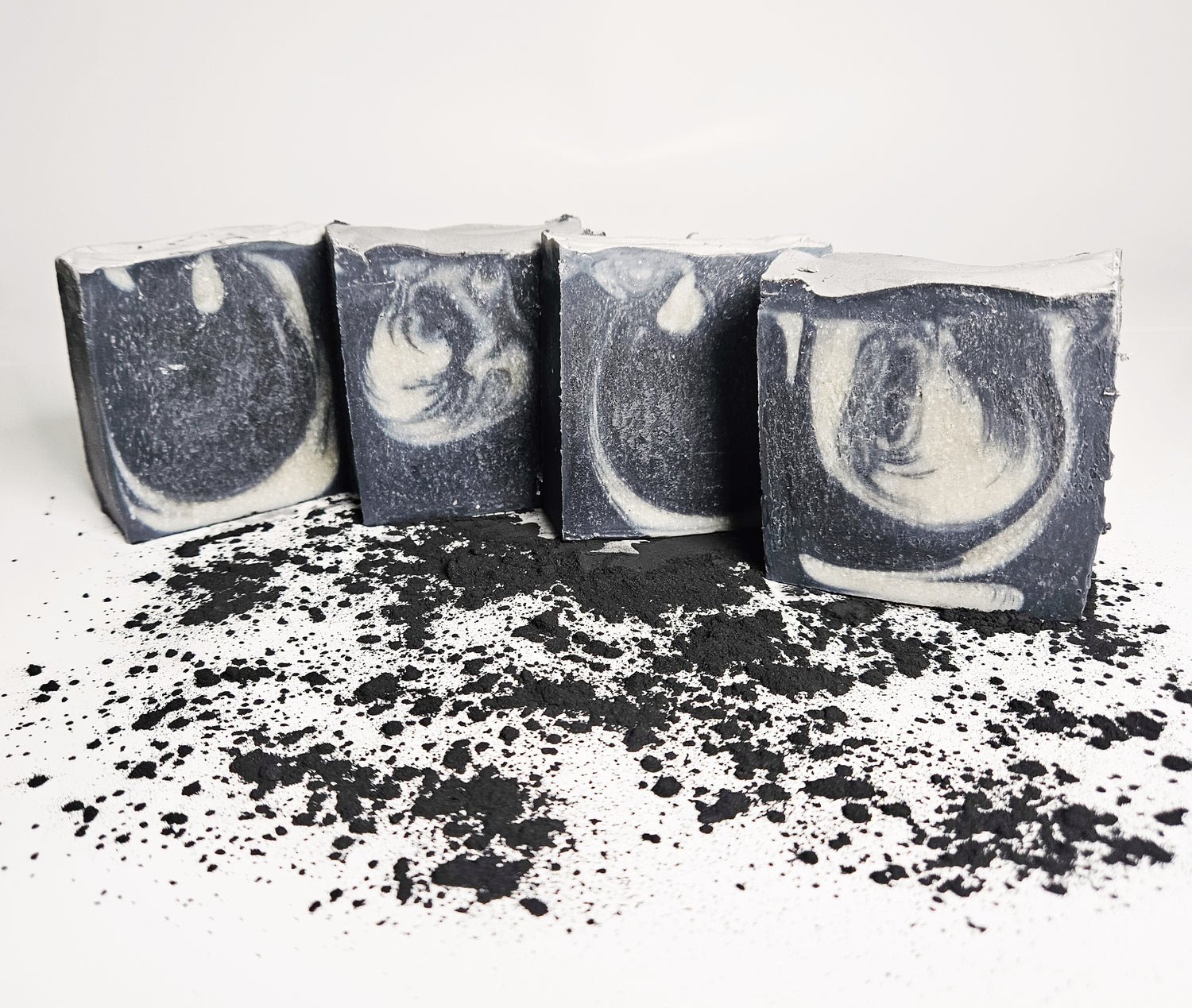 Activated Charcoal Soaps with Clay