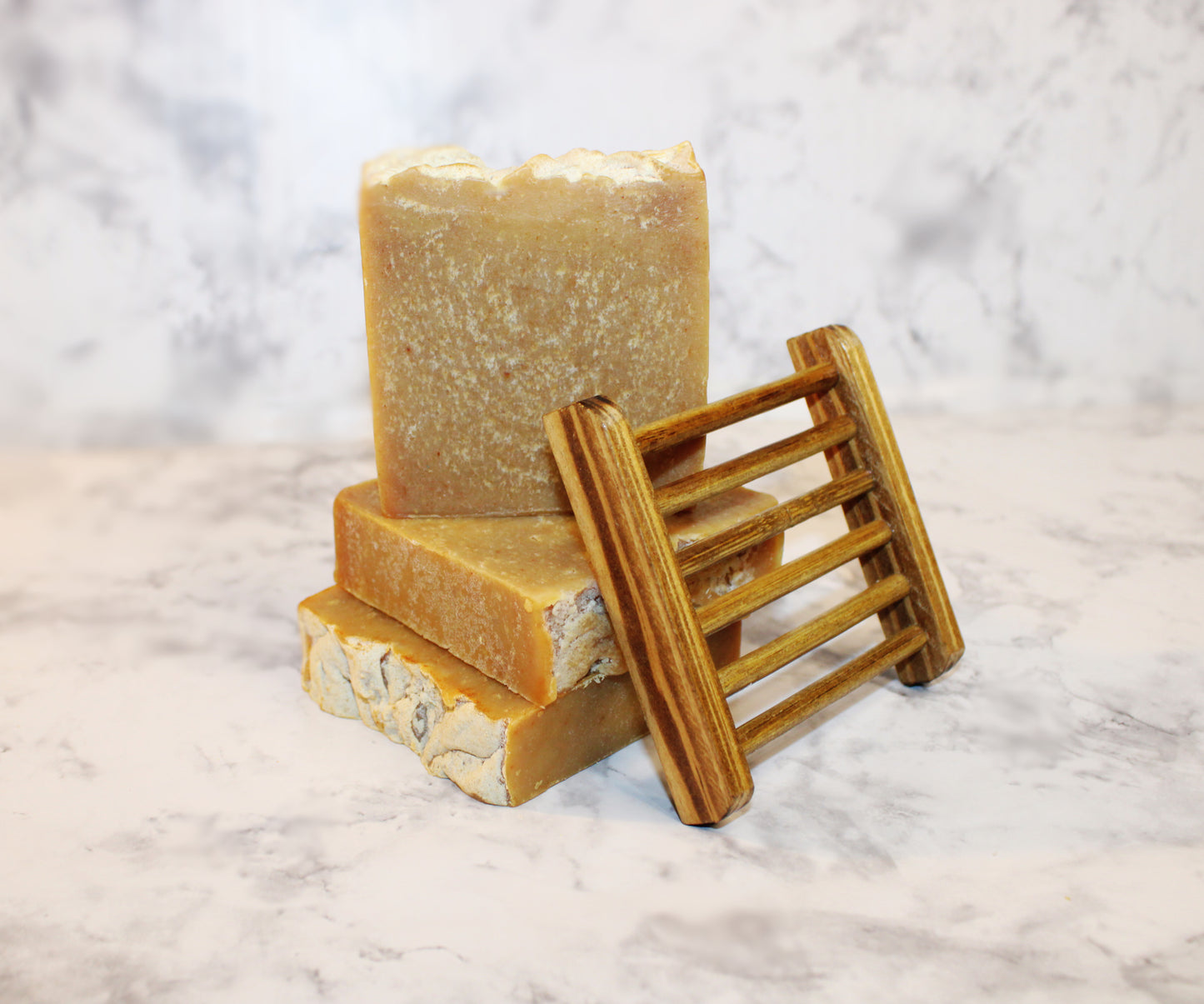 Turmeric & Lemon Soaps with Soap Dish